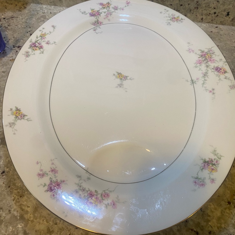 Vintage Theodore Haviland “ Gloria‎ “ 16” Platter With Juice Catcher
